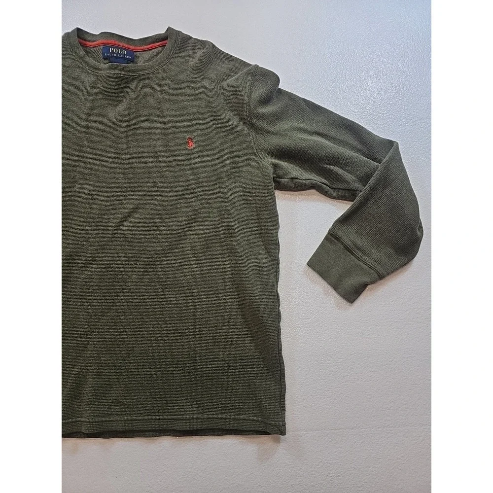 Polo Ralph Lauren Sweater Men's Large Crewneck Pullover Green